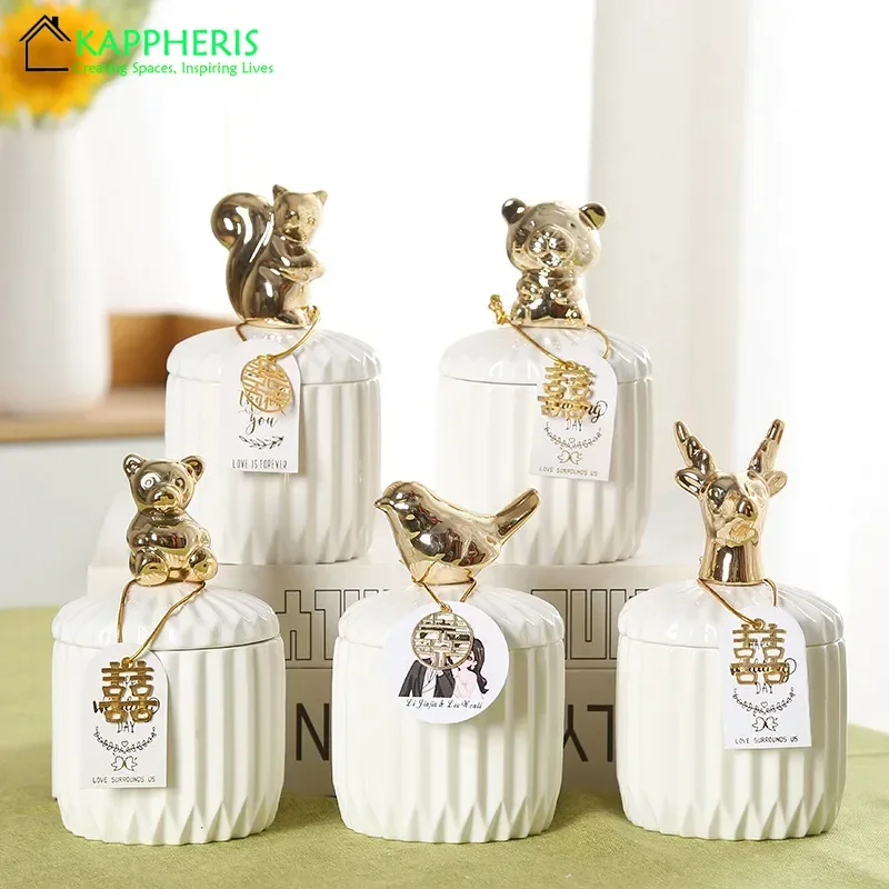 Candle Making Jars Wholesale - Witte keramische kaarspotten voor het maken
