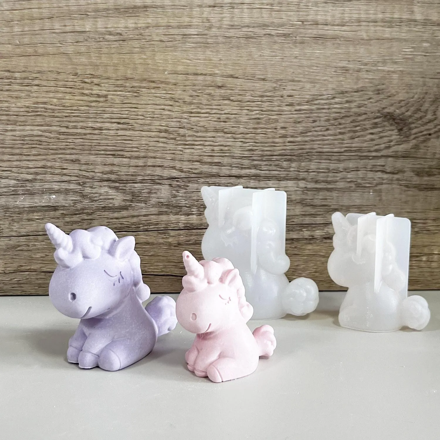 Candle Making Supplies - 3D Geometrische Siliconen Eenhoorn Kat Herten