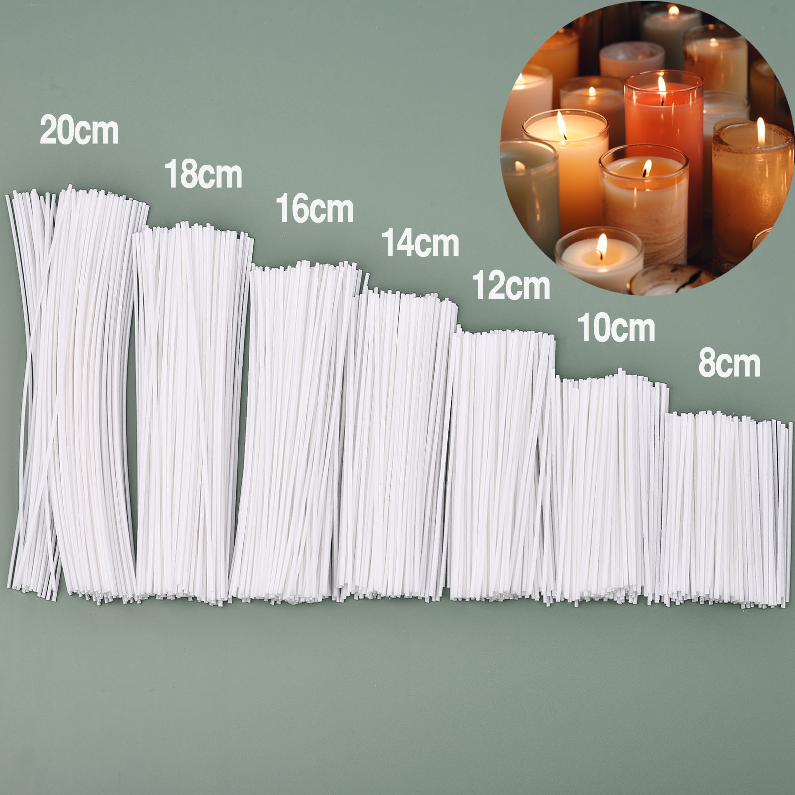 Candle Making Instructions - 30-100 Stuks/Set Gewaxte Katoenen Kaarsenlonten Set