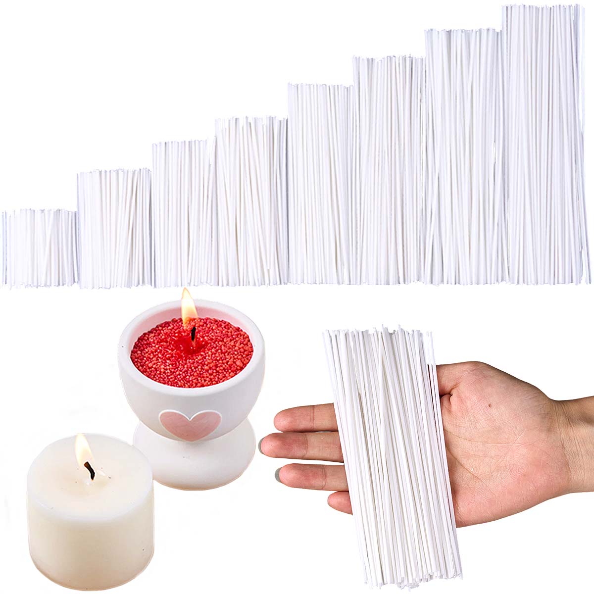 Candle Making Instructions - 50 stks/set Gewaxte Katoenen Kaarsenlonten Set