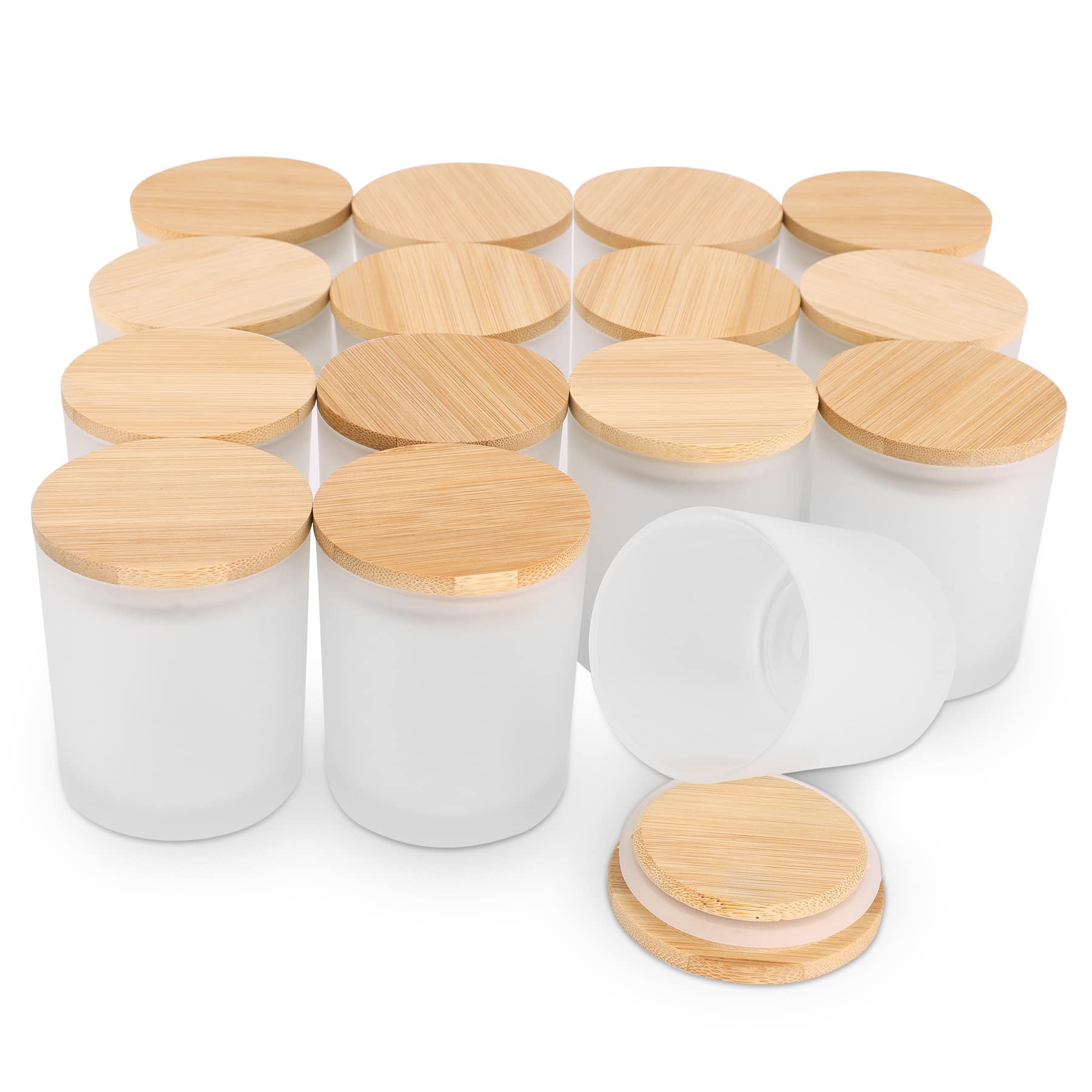 Candle Making Jars Wholesale - 6-Pack 6Oz Mat Amber Glazen Kaarsenpot