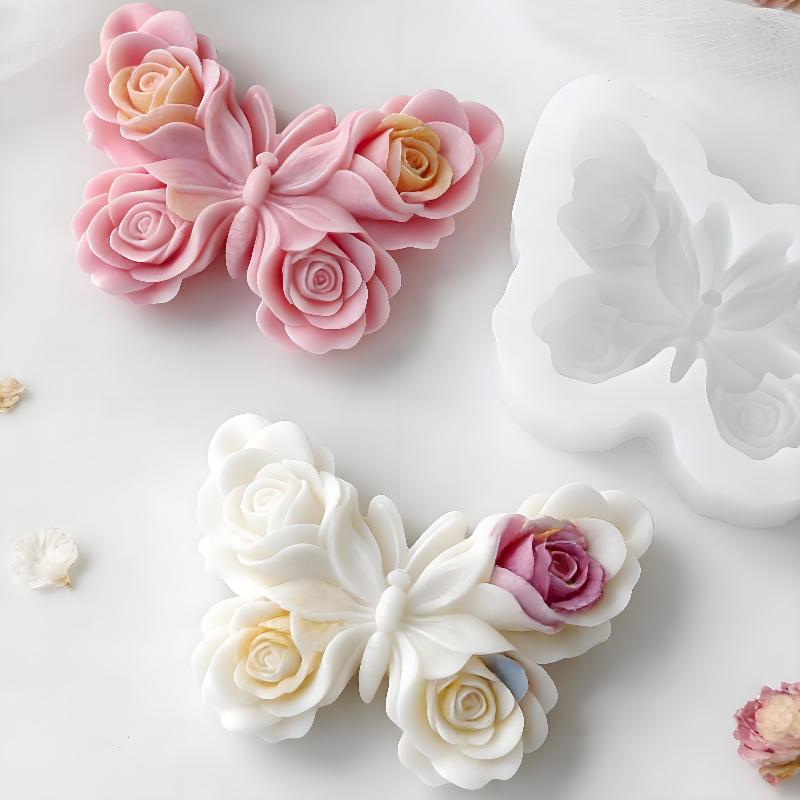 Candle Making Supplies - DIY Rose Butterfly Form siliconen mal