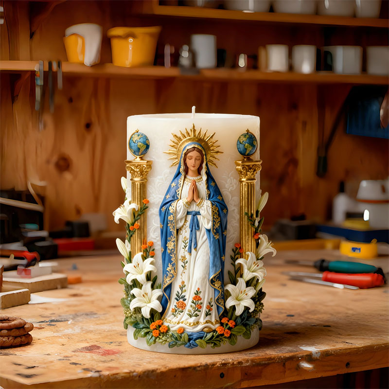 Candle Making Workshop - Maagd Maria Lelie Religieuze Stijl Kaarsvorm