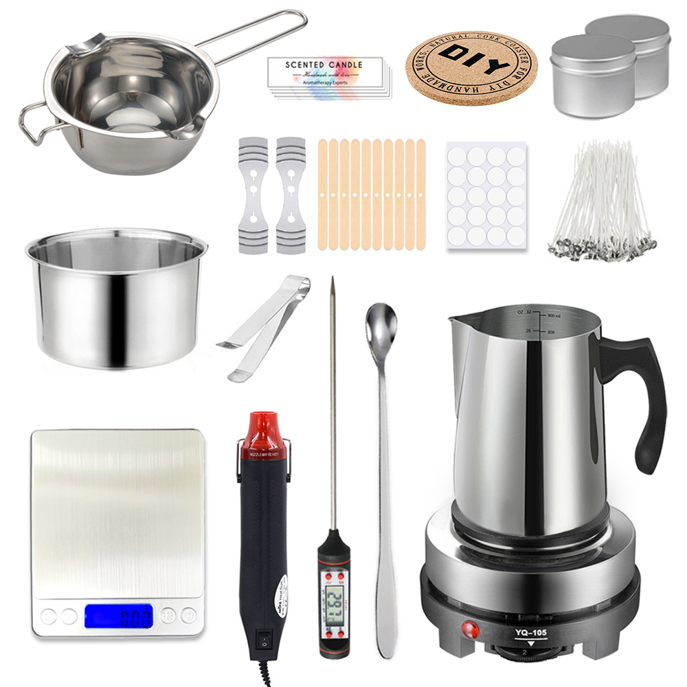 Candle Making Instructions - 1 set kaarsenmaakset gietpot kaarsen maken