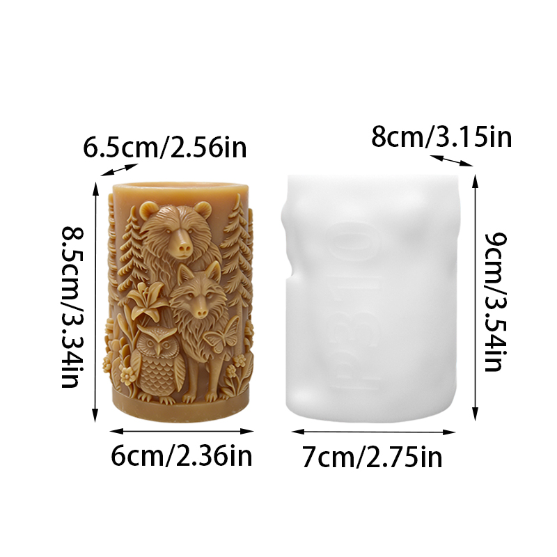 【3D-kaarsvorm met bosdierencol - Candle Making Workshop recensie en prijs