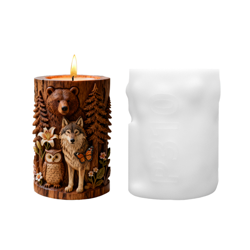 【3D-kaarsvorm met bosdierencol - Candle Making Workshop recensie en prijs