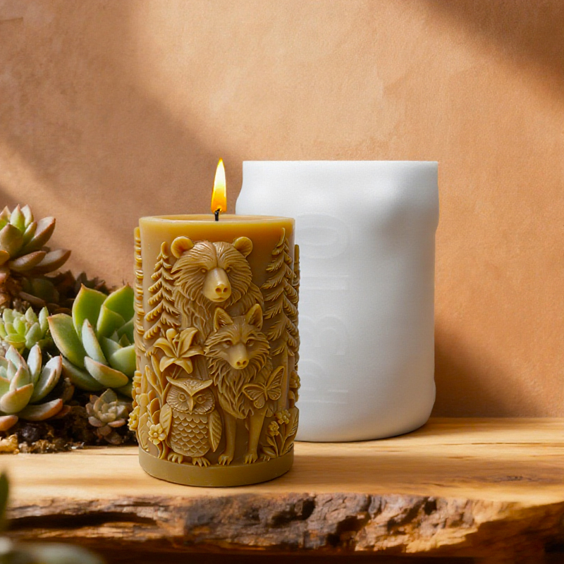 【3D-kaarsvorm met bosdierencol - Candle Making Workshop recensie en prijs