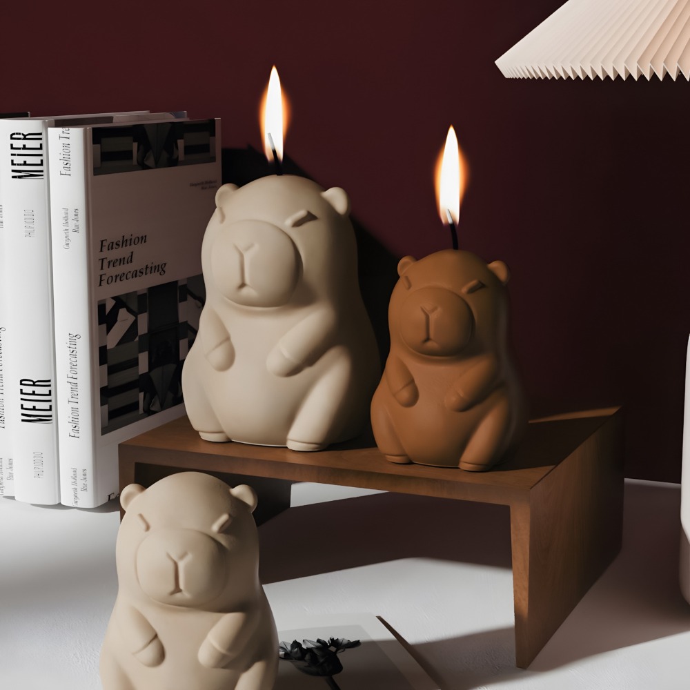 Staande Capibara geurkaars sil - Candle Making Video recensie en prijs