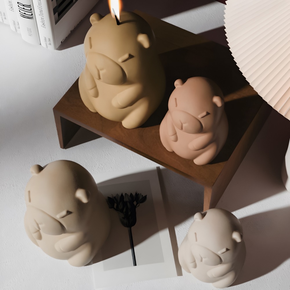 Staande Capibara geurkaars sil - Candle Making Video recensie en prijs