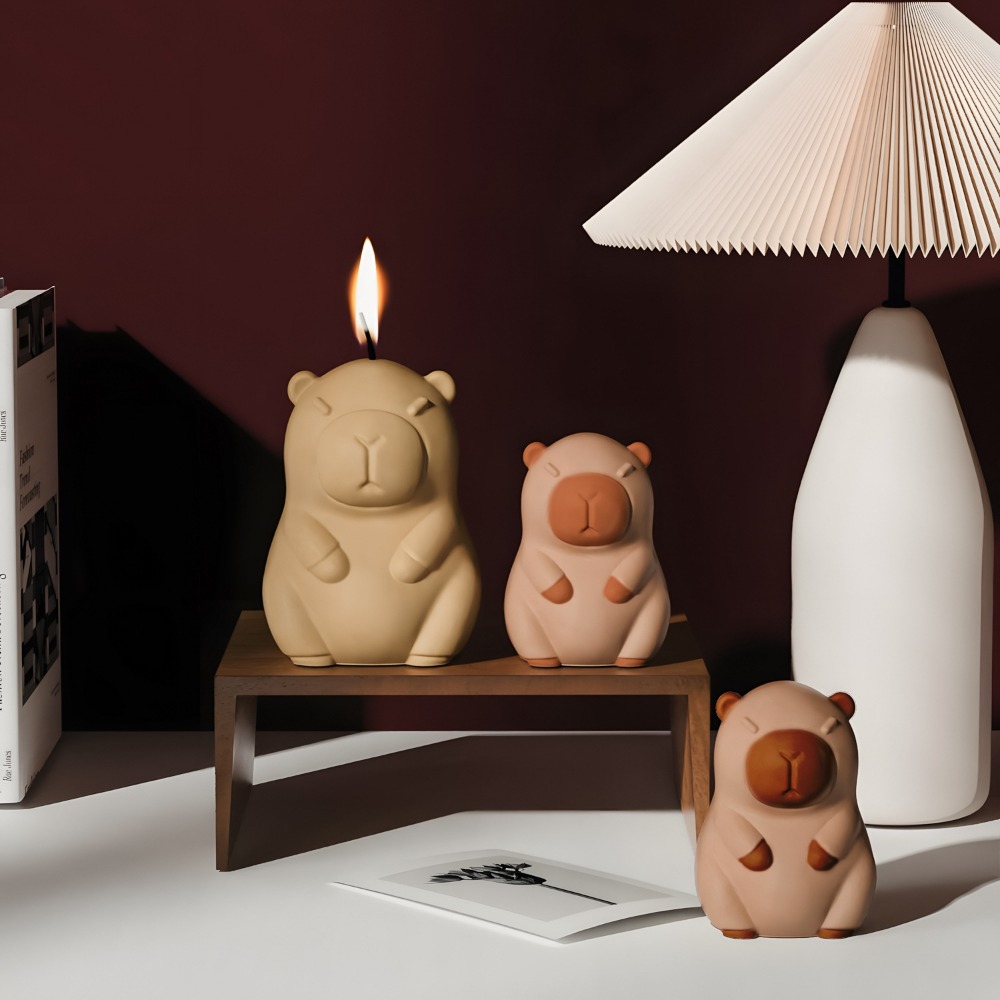 Staande Capibara geurkaars sil - Candle Making Video recensie en prijs