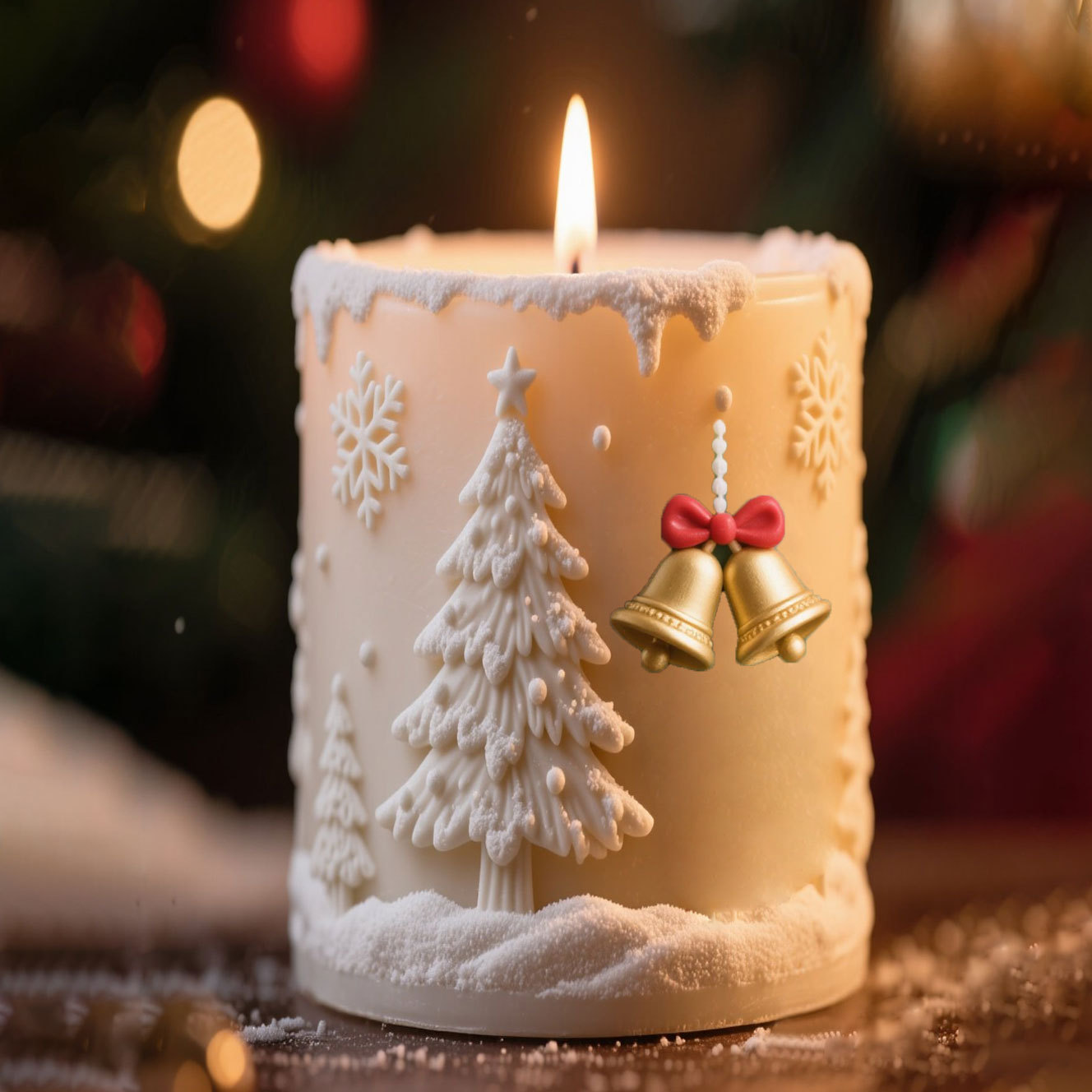 3D Relief Cilinder Kerst Sneeu - Candle Making Activity recensie en prijs