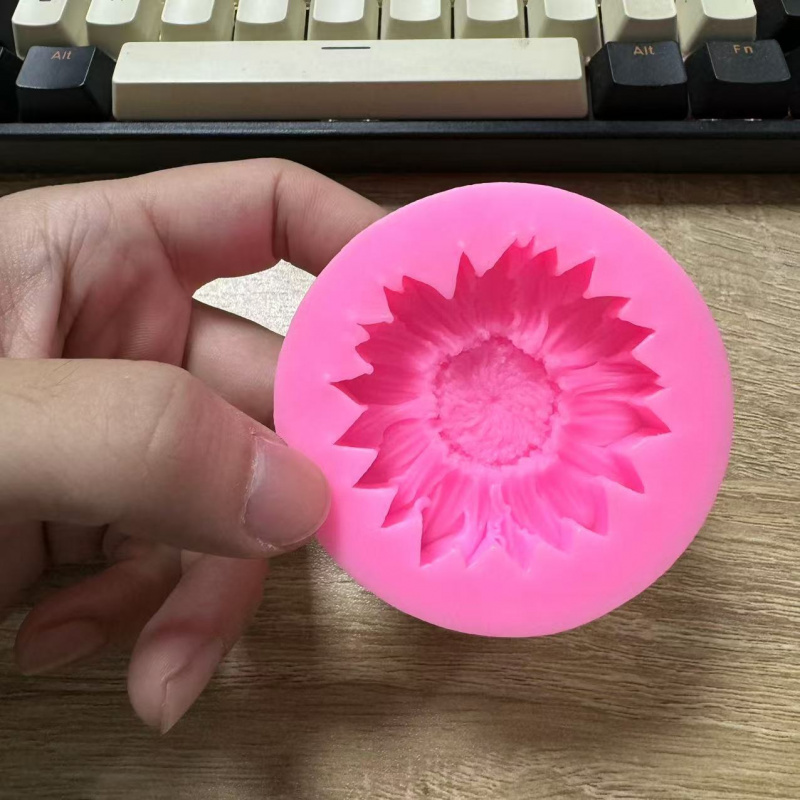1 Zonnebloem siliconen ambacht - Candle Making Video recensie en prijs