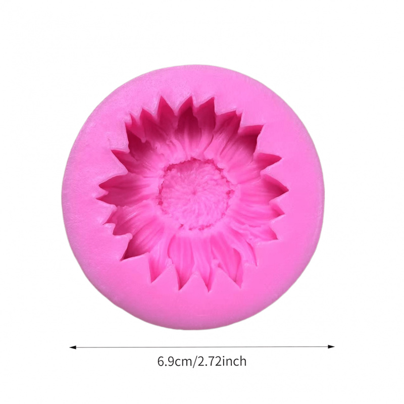 1 Zonnebloem siliconen ambacht - Candle Making Video recensie en prijs