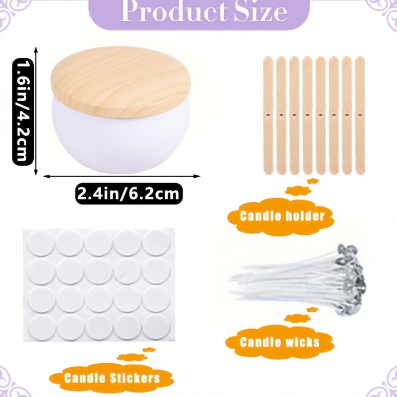 Witte matte lege kaarsenpotjes - Candle Making Jars Wholesale recensie en prijs