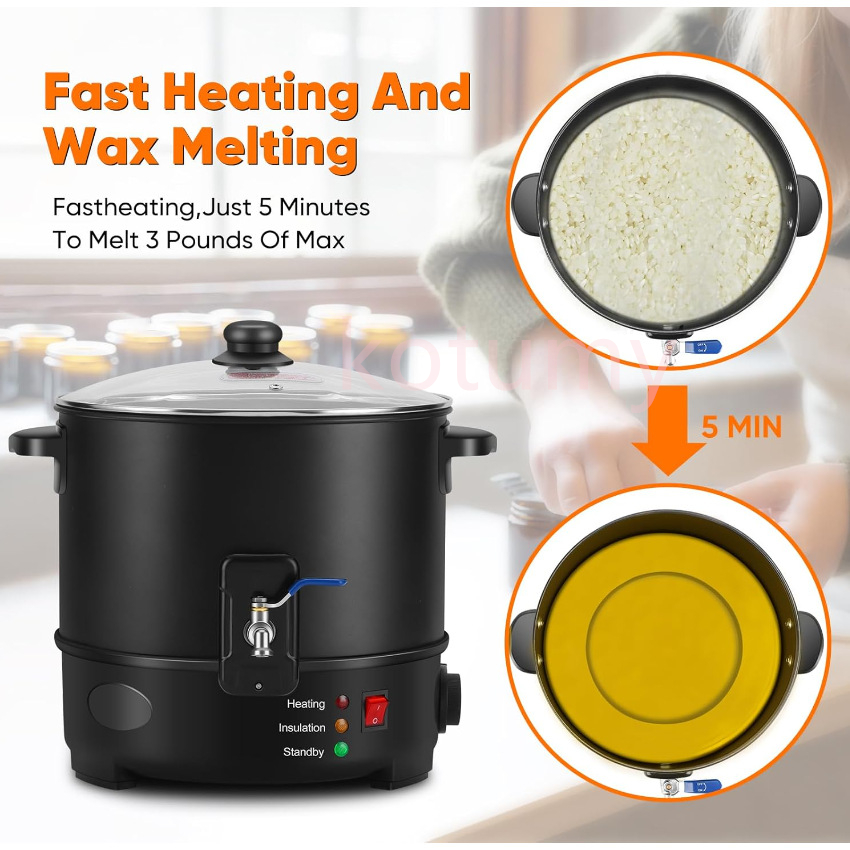6L Kleine Wax Smelter Paraffin - Candle Making Machine recensie en prijs