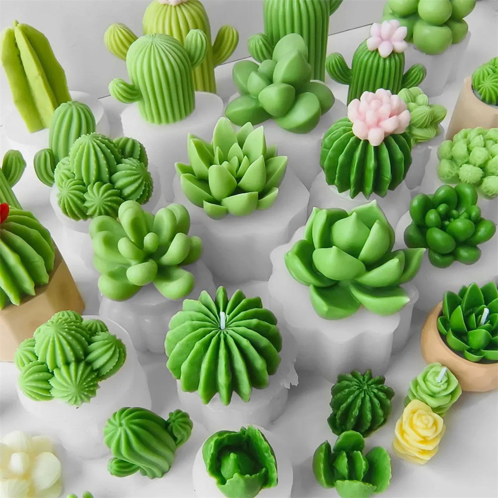 6 stks Succulente Siliconen Ka - Candle Making Video recensie en prijs